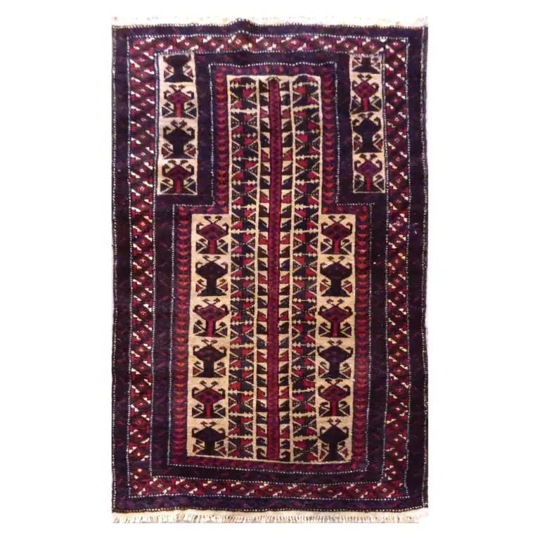One Of The Kind Afghani Khotan Rug 3'4" x 5'6"
